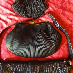 3 Black Handbags TEN Dollars Each