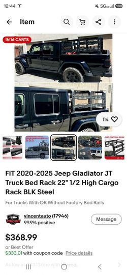 Used jeep gladiator bed rack $250