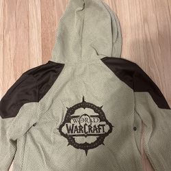 Vintage World Of Warcraft Blizzard 2015 Hoodie Jacket Size Medium