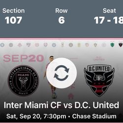 2 Tickets Inter Miami Versus Austin FC Lower Floor First Game In The New Stadium