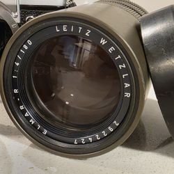 Leica Elmar-R 1:4/180 Rare Safari Olive Color Edition 