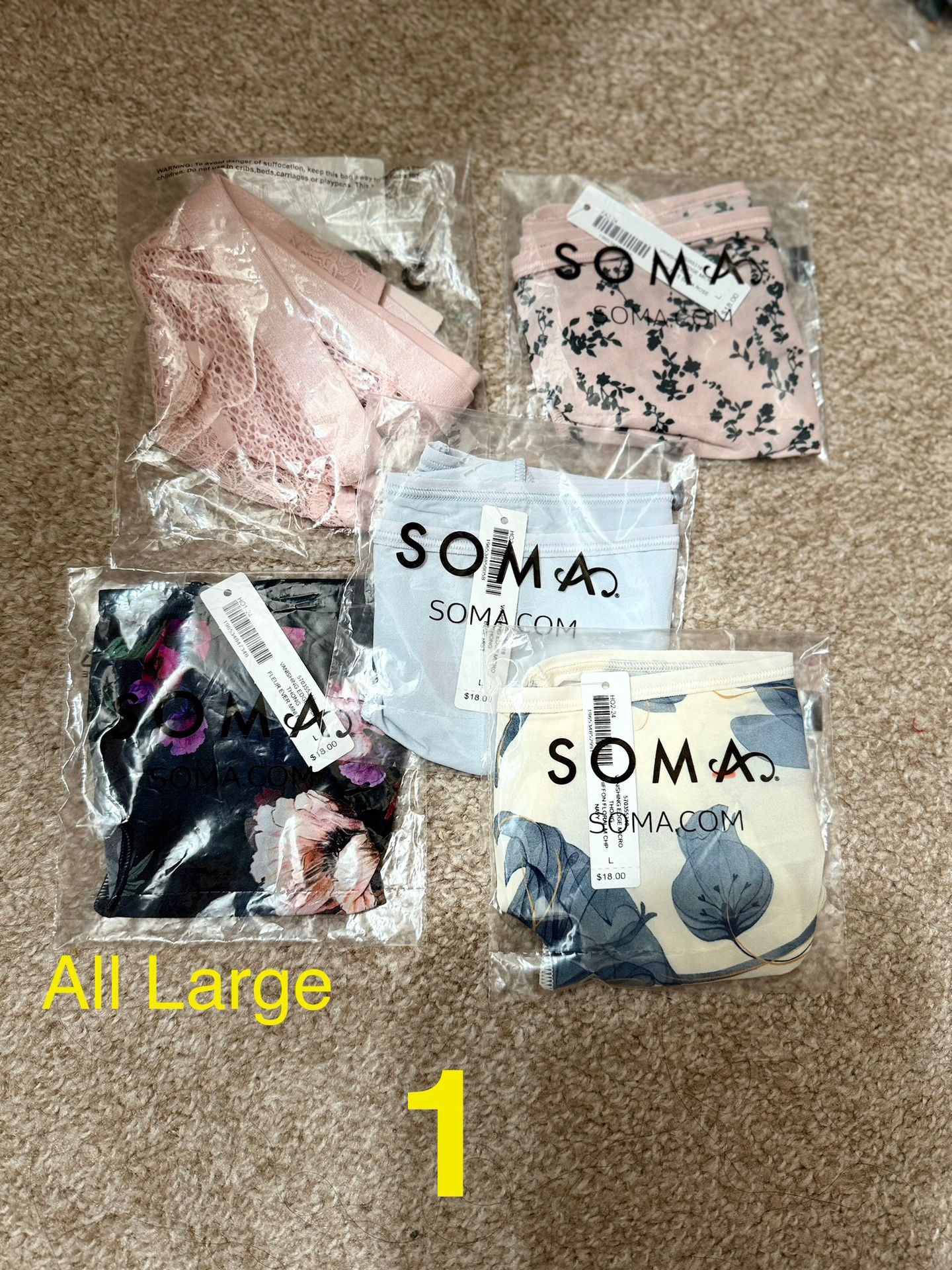 Soma Thong Underwear Set