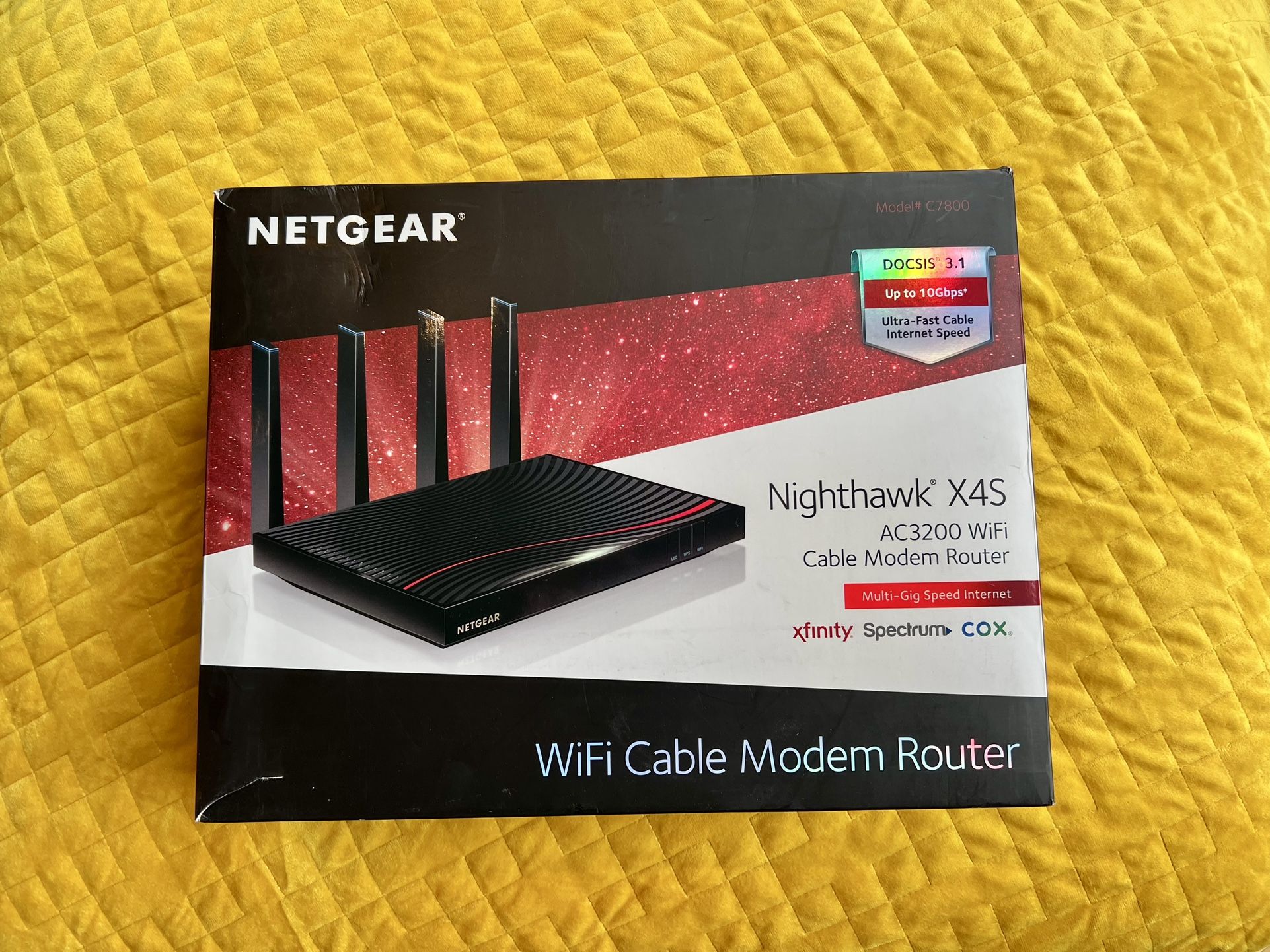 NETGEAR Nighthawk X4S AC3200 WiFi Cable Modem Router
