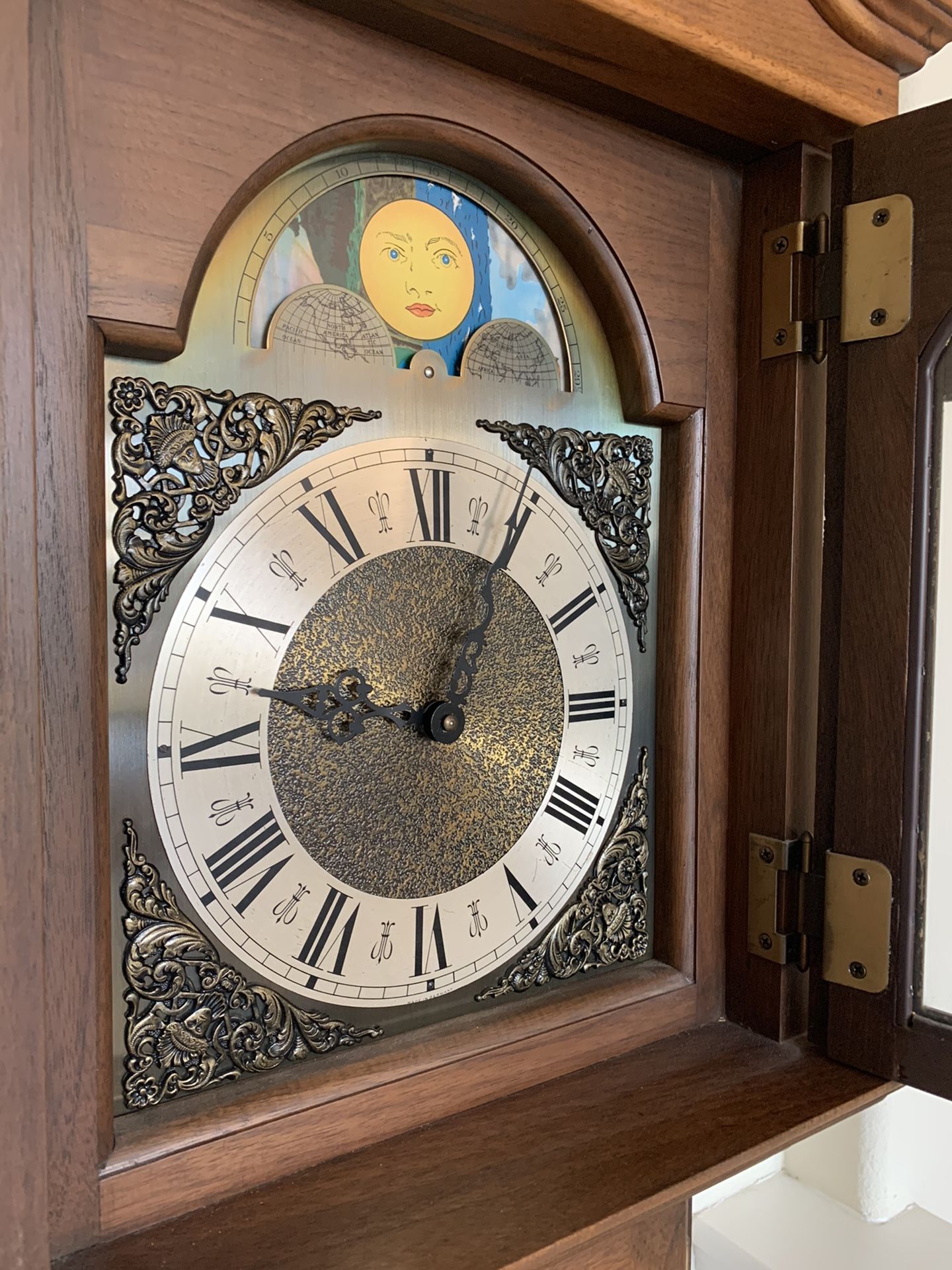 Emperor Black Walnut Grandfather Clock