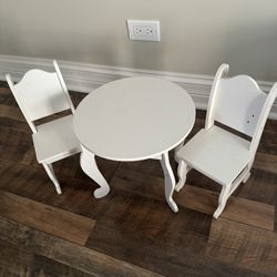 Doll table and chairs