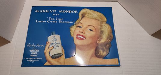 Marilyn Monroe Metal Advertising Sign