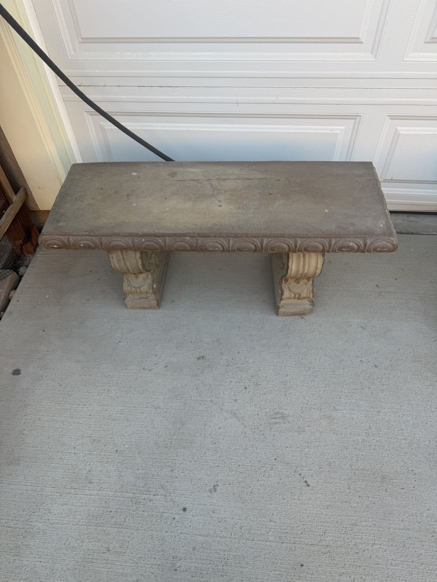 Solid Rock Stoneworks Small Straight Garden Bench