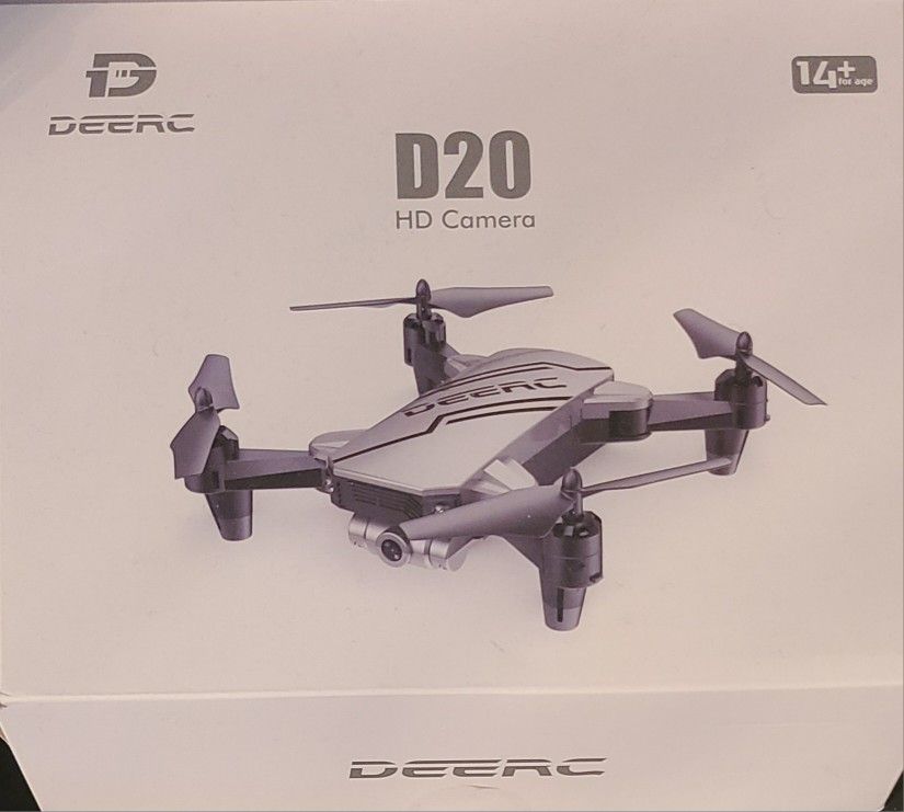 New Deerc DRONE with D20 HD Camera, Remote, & Charger