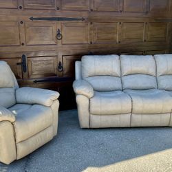 Recliner Sofa & Rocker Recliner Chair Set 