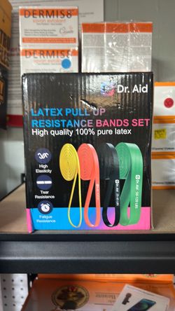 Dr. Aid Latex Pull Up Resistance Bands Set