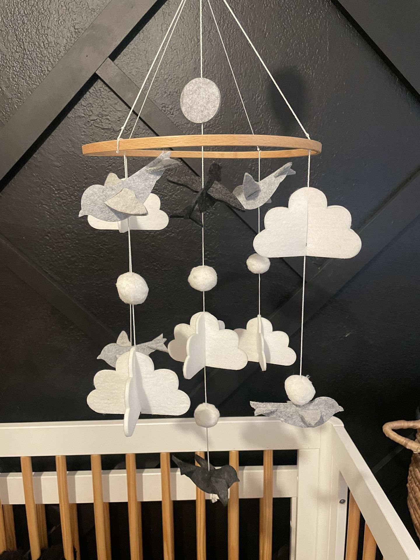Modern crib Mobile With Music