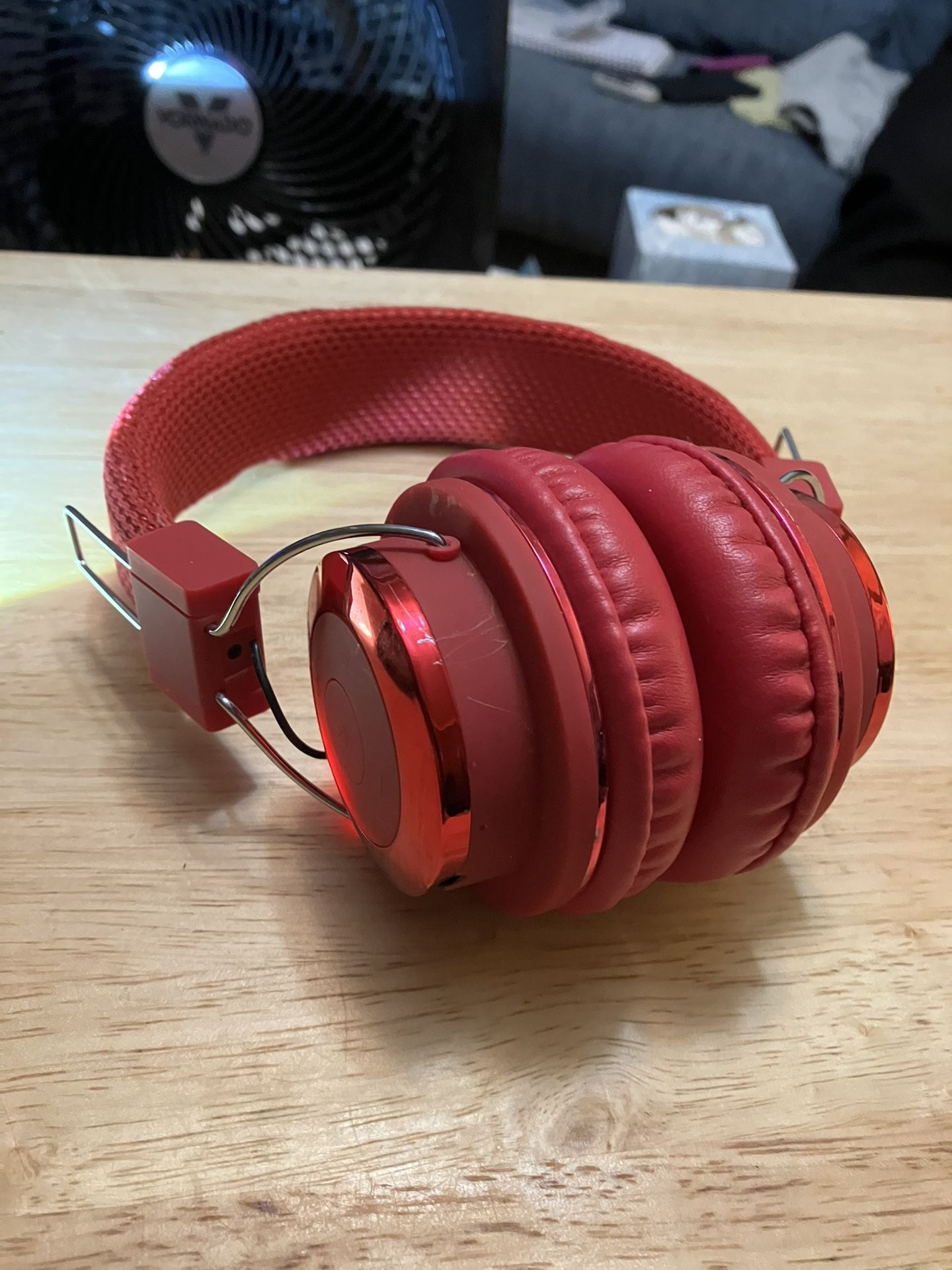 Red Bluetooth Headphones