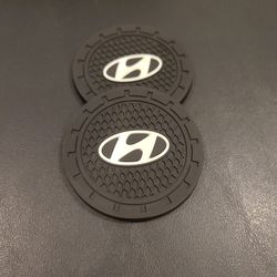 pair of cup holder inserts For Hyundai 