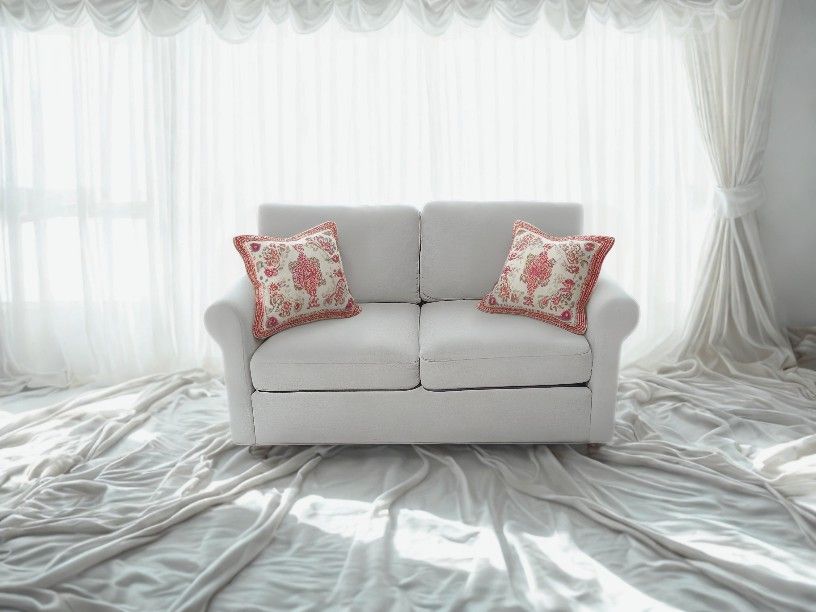 Pottery Barn Standard Roll Arm Loveseat 65"