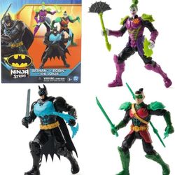 Batman Ninja Strike 6" Action Figures 3-Pack with Accessories for Ages 3+