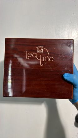 Tea Time Wooden Tea Box