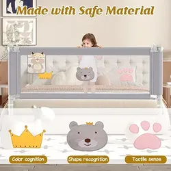 Height Adjustable Bed Rail for Toddlers, Kids