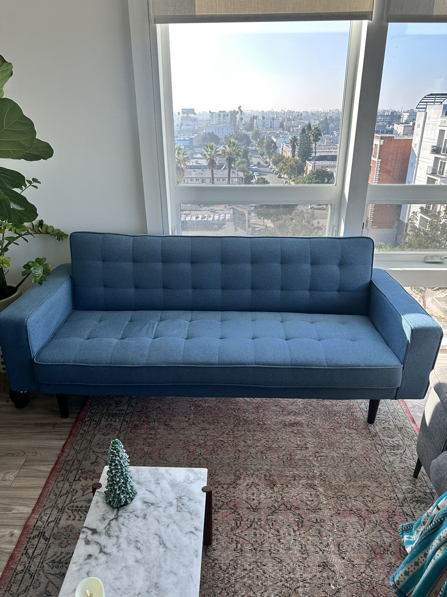 Modern Blue Futon
