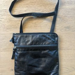 Latico Black Leather Crossbody Bag