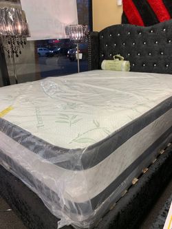 Queen Double Pillow Top Mattress Firm Double Sided Fast Delivery Wholesale Factory Direct