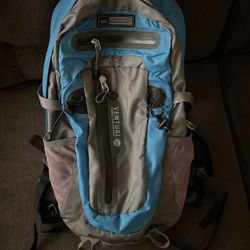 Hiking backpack and Books