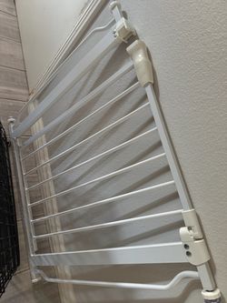 White Metal Safety Gate