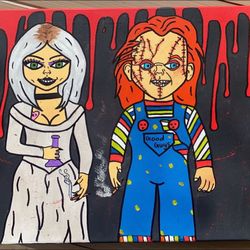 Chucky & Bride Stoner Art 