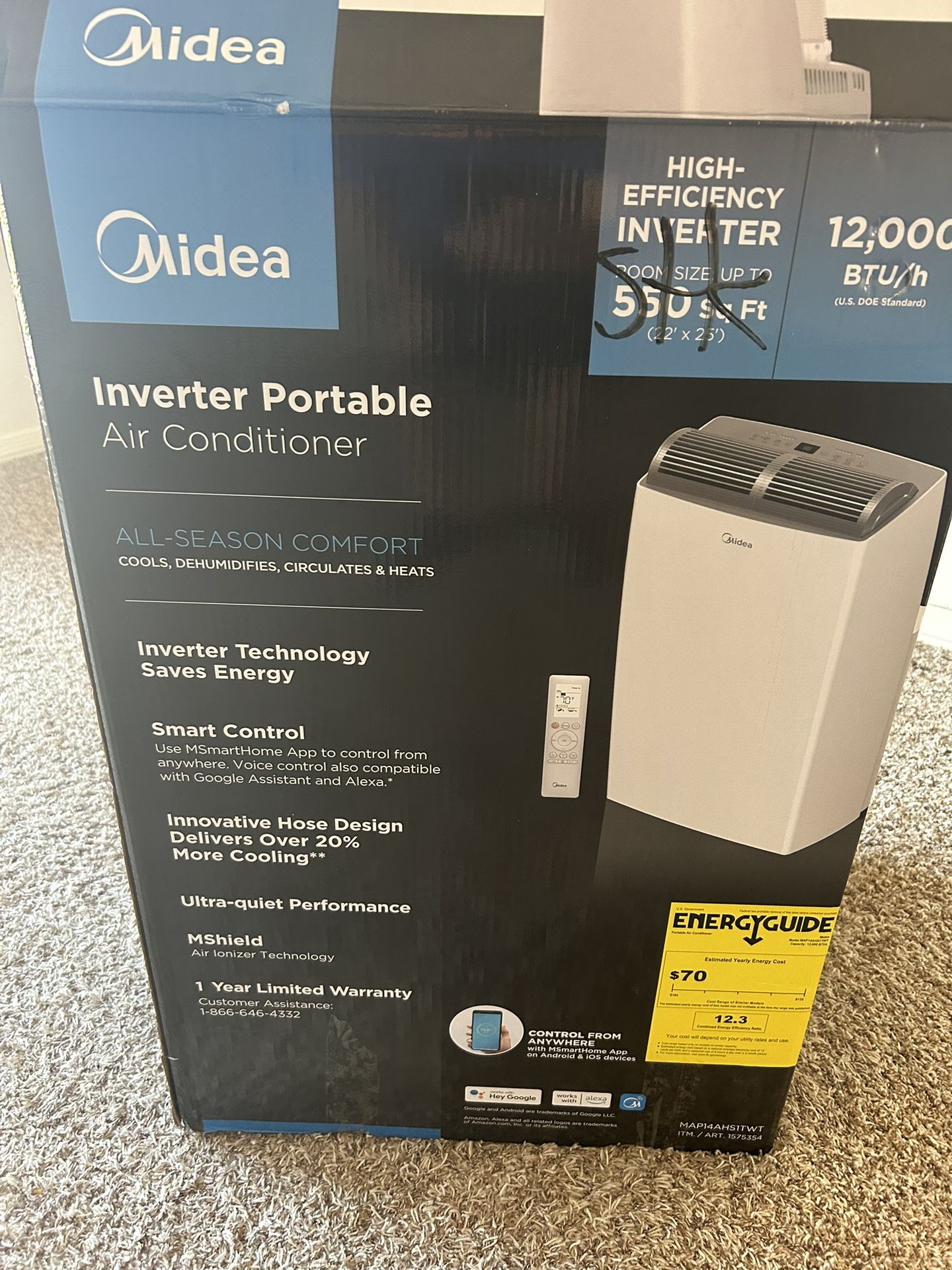 Midea Portable Ac/ Heater