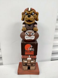 NFL Cleveland Browns Tiki Totem Pole