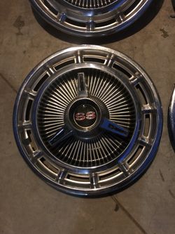 1965 1966 Impala Nova SS Hub Caps All 4