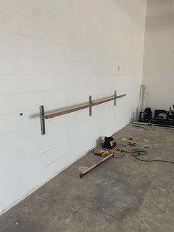9ft adjustable wall mounted ballet barre