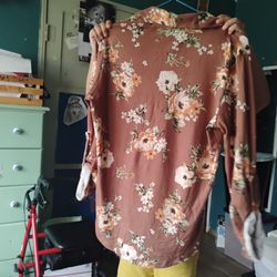 Brown Blouse Size Large