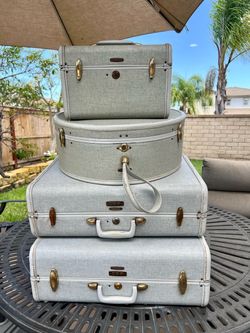 Vintage 1950’s Samsonite 4 pc Luggage Set
