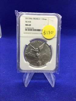 2015 Libertad 1oz Silver Coin NGC MS69