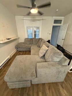 Ashley Furniture Oversized Gray Double Chaise Sectional – $750 OBO