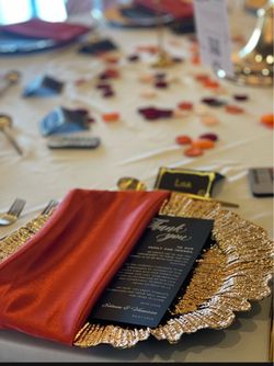 Beautiful Event thick satin napkins