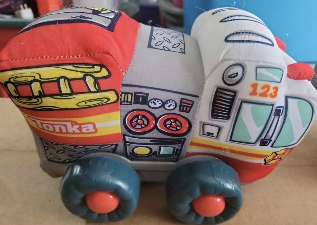 My First Tonka Soft Walkin’ Wheels Fire Truck Plush