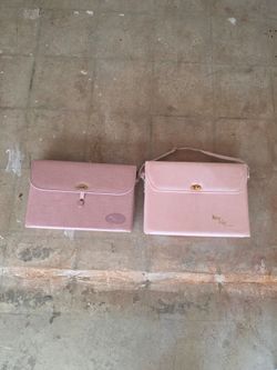 Vintage Mary Kay Consultant Makeup Display Bag Pink Organizer Cases