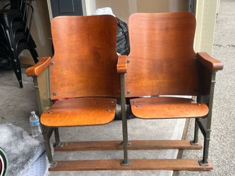Antique Theatre Chairs