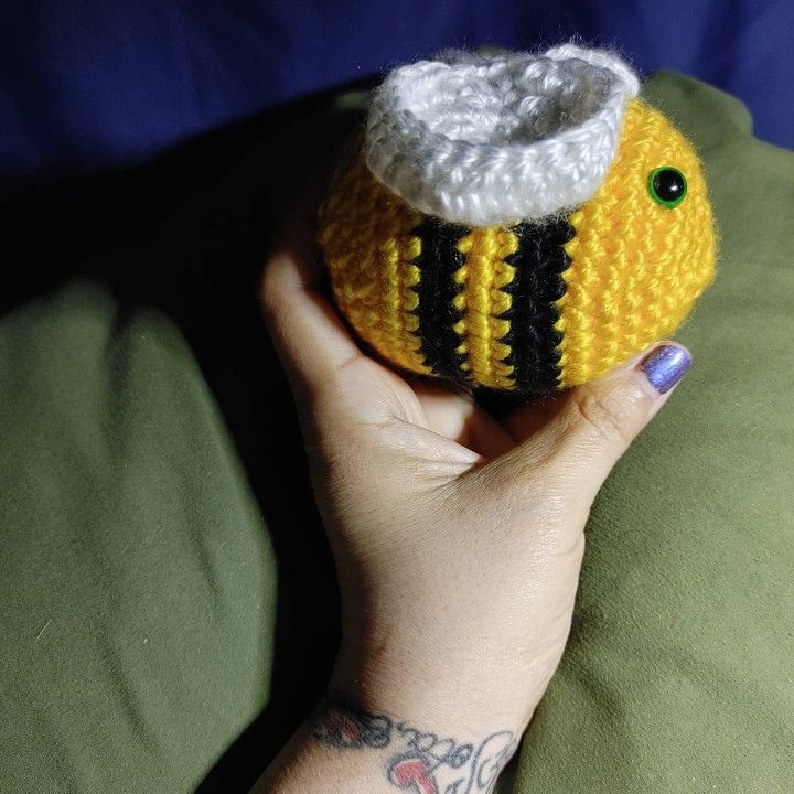Small Crochet Plushy Bee