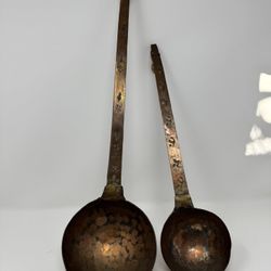 Vintage Copper Ladles - Handmade Decor
