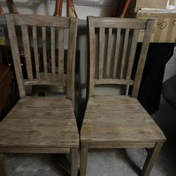 Wood chairs