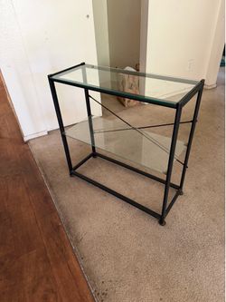 CB2 Metal & Glass Shelf
