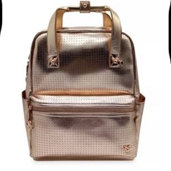 Rose Gold Pink Mickey Icon Flair Disney Backpack Bag