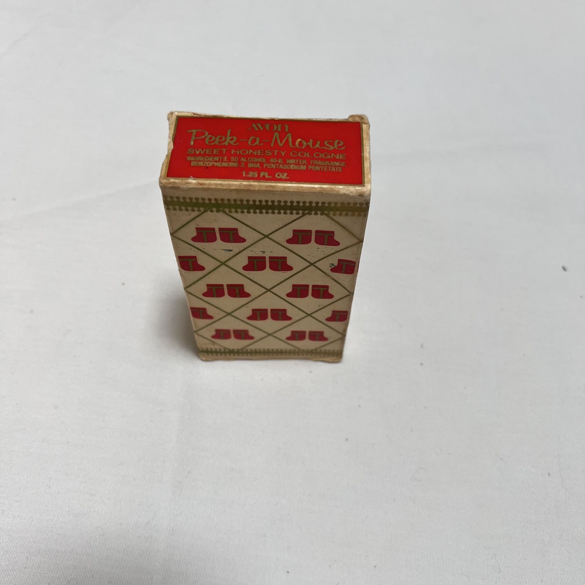 Vintage 1970s Avon Peek-a-Mouse Sweet Honesty Cologne