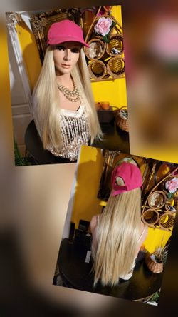 Hat With Attached Hair.  $45 Each