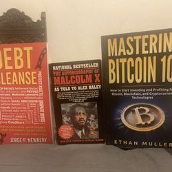 Debt Cleanse, Mastering Bitcoin 101, Malcolm X