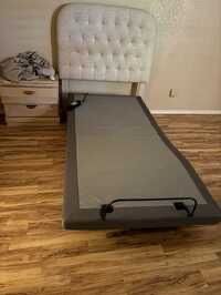 Living space is adjustable twin XL bedframe – barely used