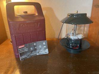 Coleman Lantern (with accessories: cover, mantles , stand, and manual)