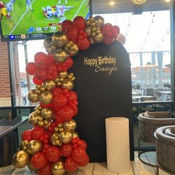 Balloons And Backdrop